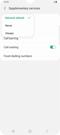 Press Always to turn on caller identification.