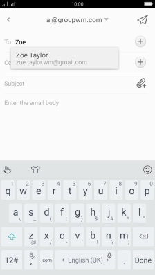 Press the required contact.