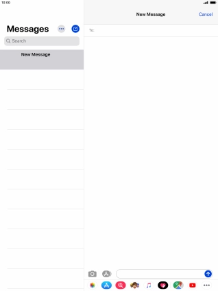 Press To: and key in the first letters of the recipient's name.