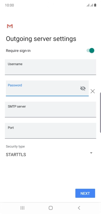 Press the field below 