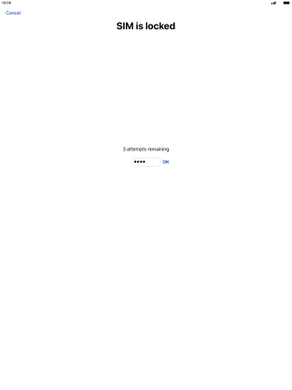 If your SIM is locked, key in your PIN and press OK.