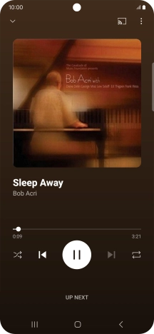 Press arrow right to go to the next audio file.