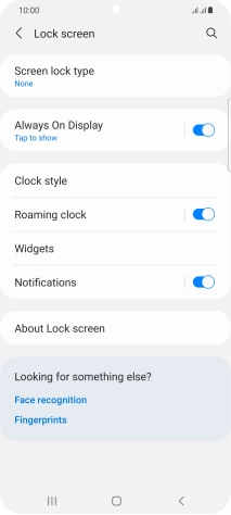 Press the Home key to return to the home screen.