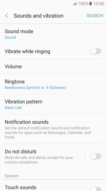 Press the Home key to return to the home screen.