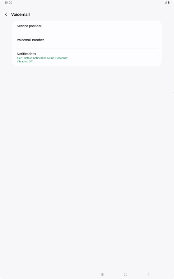 Press Voicemail number.