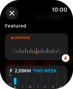 Press the required widget. Press the required widget.