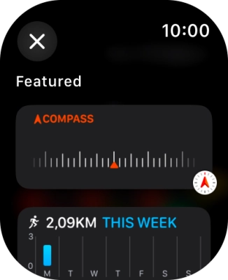Press the required widget. Press the required widget.