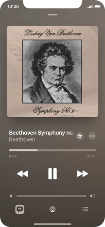 Press arrow right to go to the next audio file.