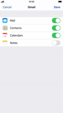 If this screen is displayed, you email account has been recognised and set up automatically. Follow the instructions on the screen to key in more information and finish setting up your phone.