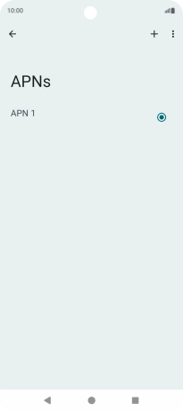 Press the new data connection icon.