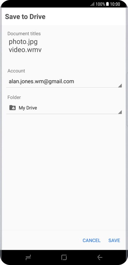 Press the field below 