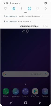 Press the connection icon.