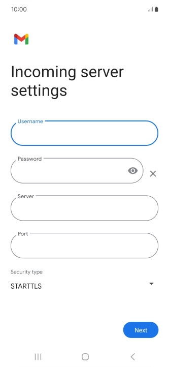 Press the field below 