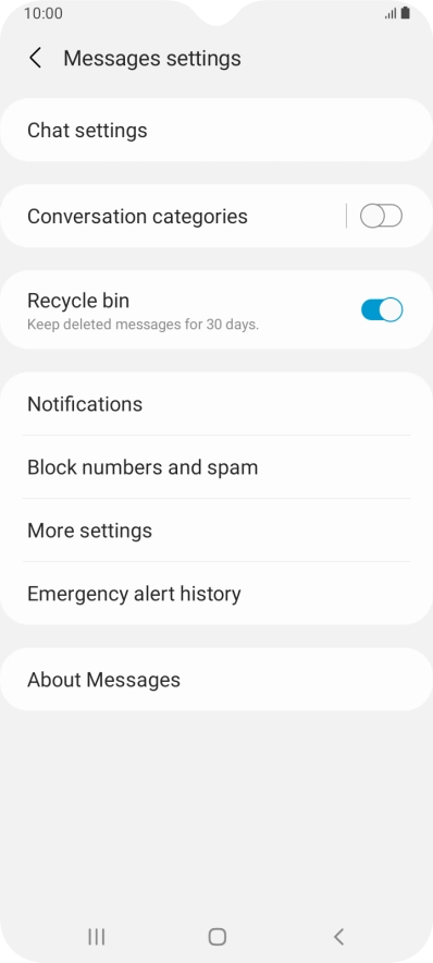 Press More settings.