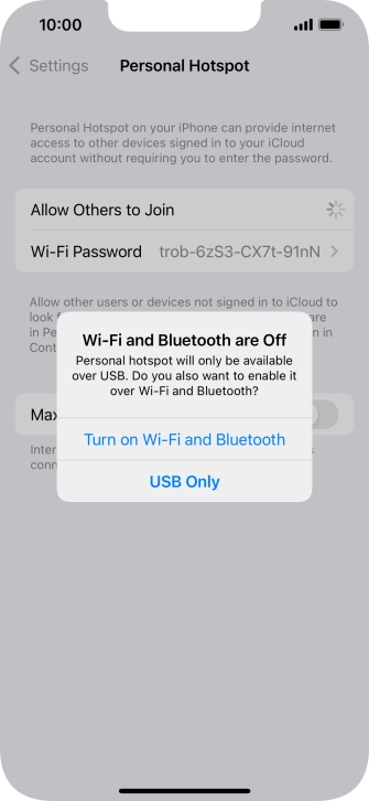 If Wi-Fi is turned off, press Turn on Wi-Fi and Bluetooth.