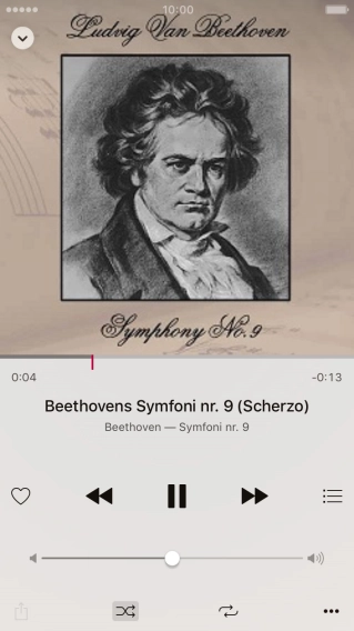 Press arrow right to go to the next audio file.