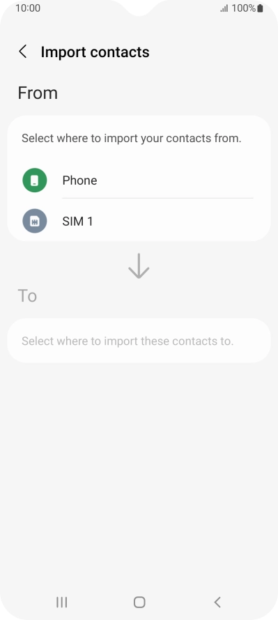 Press the name of the SIM.