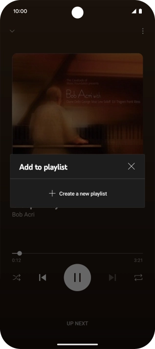 Press Create a new playlist.