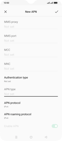 Press the confirm icon.