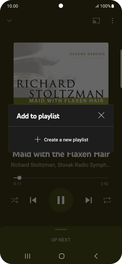 Press Create a new playlist.