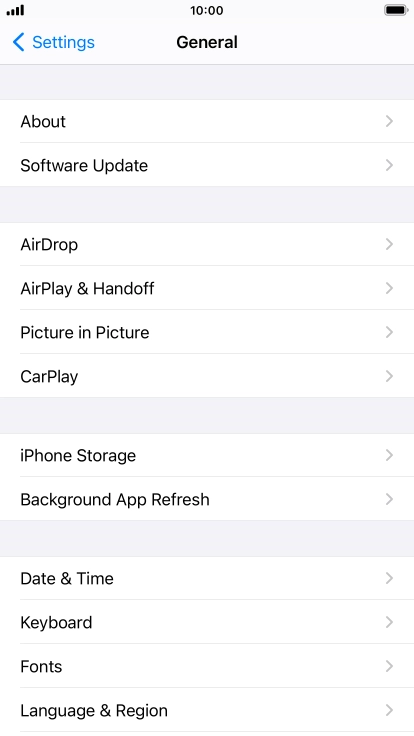 Press iPhone Storage.