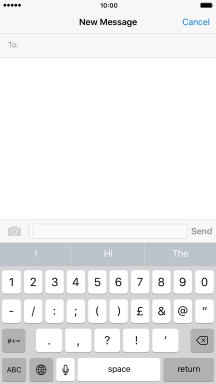 Press the required numbers and symbols.