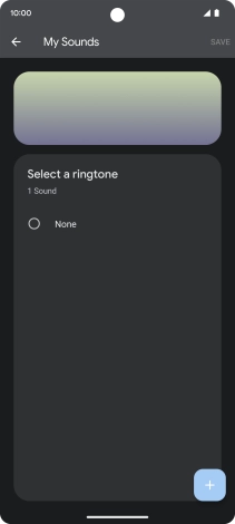 Press the add ring tone icon and go to the required folder. Press the add ring tone icon and go to the required folder.