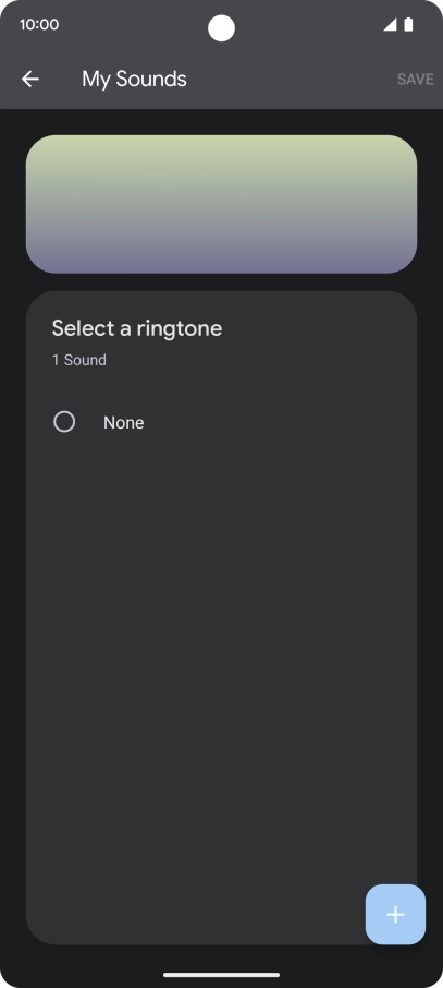 Press the add ring tone icon and go to the required folder. Press the add ring tone icon and go to the required folder.