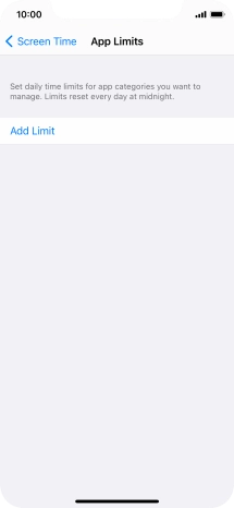 Press Add Limit.