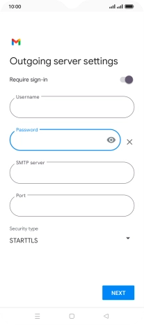 Press the field below 