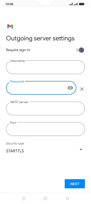 Press the field below 