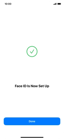 Press Done. If you haven't previously selected a phone lock code, key in a code of your own choice twice.