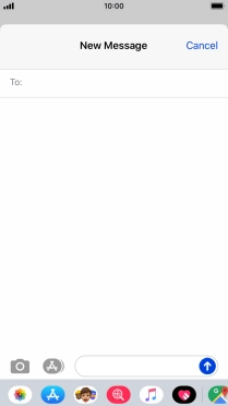 Press To: and key in the first letters of the recipient's name.