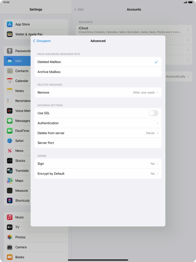 Press Authentication.