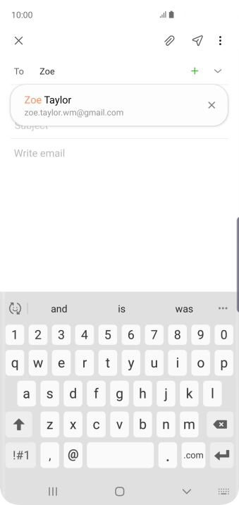 Press the required contact. Press the required contact.