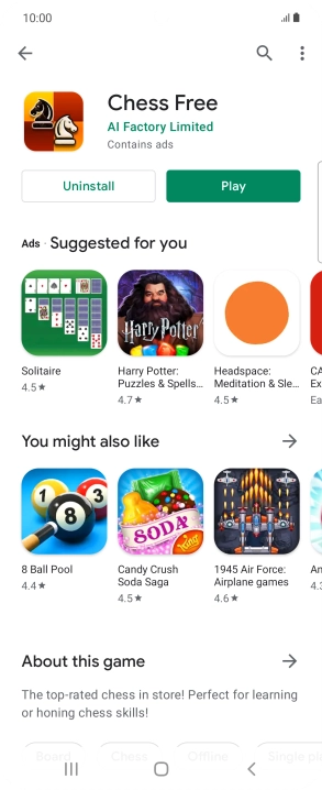 Press the Home key to return to the home screen.
