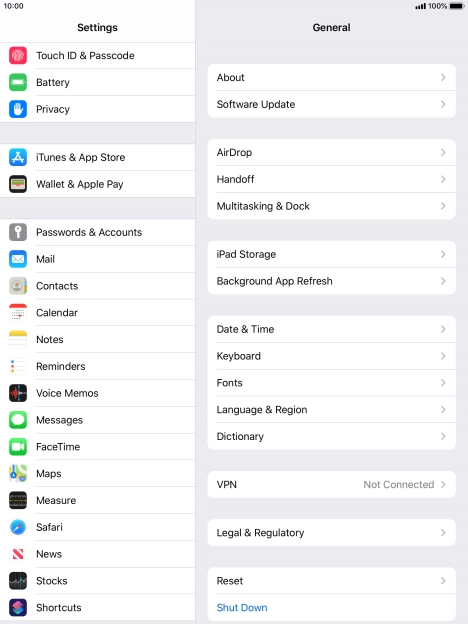 Press Touch ID & Passcode.