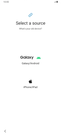 Press the required setting and follow the instructions on the screen to transfer the content from another phone.