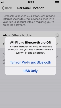 If Wi-Fi is turned off, press Turn on Wi-Fi and Bluetooth.