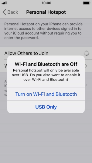 If Wi-Fi is turned off, press Turn on Wi-Fi and Bluetooth.