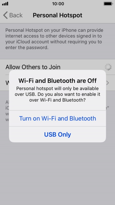 If Wi-Fi is turned off, press Turn on Wi-Fi and Bluetooth.