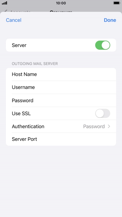 Press Authentication.
