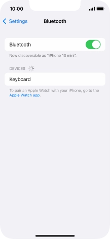 Press the required Bluetooth device and follow the instructions on the screen to pair the device with your phone.
