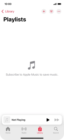 Press the new playlist icon.