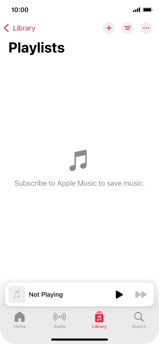 Press the new playlist icon.