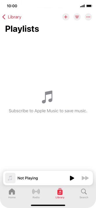 Press the new playlist icon.