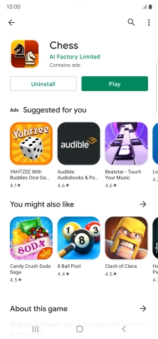 Press the Home key to return to the home screen.
