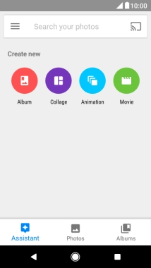 Press Photos and go to the required folder.