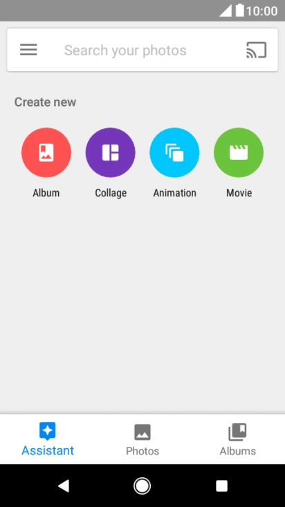 Press Photos and go to the required folder.