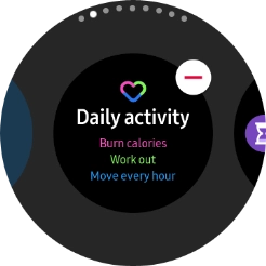 Press the remove widget icon.